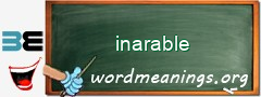 WordMeaning blackboard for inarable
